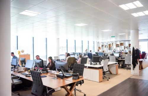 people working in office